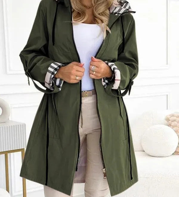 Natalie™ – Naisten takki vetoketjulla ja modernilla designilla