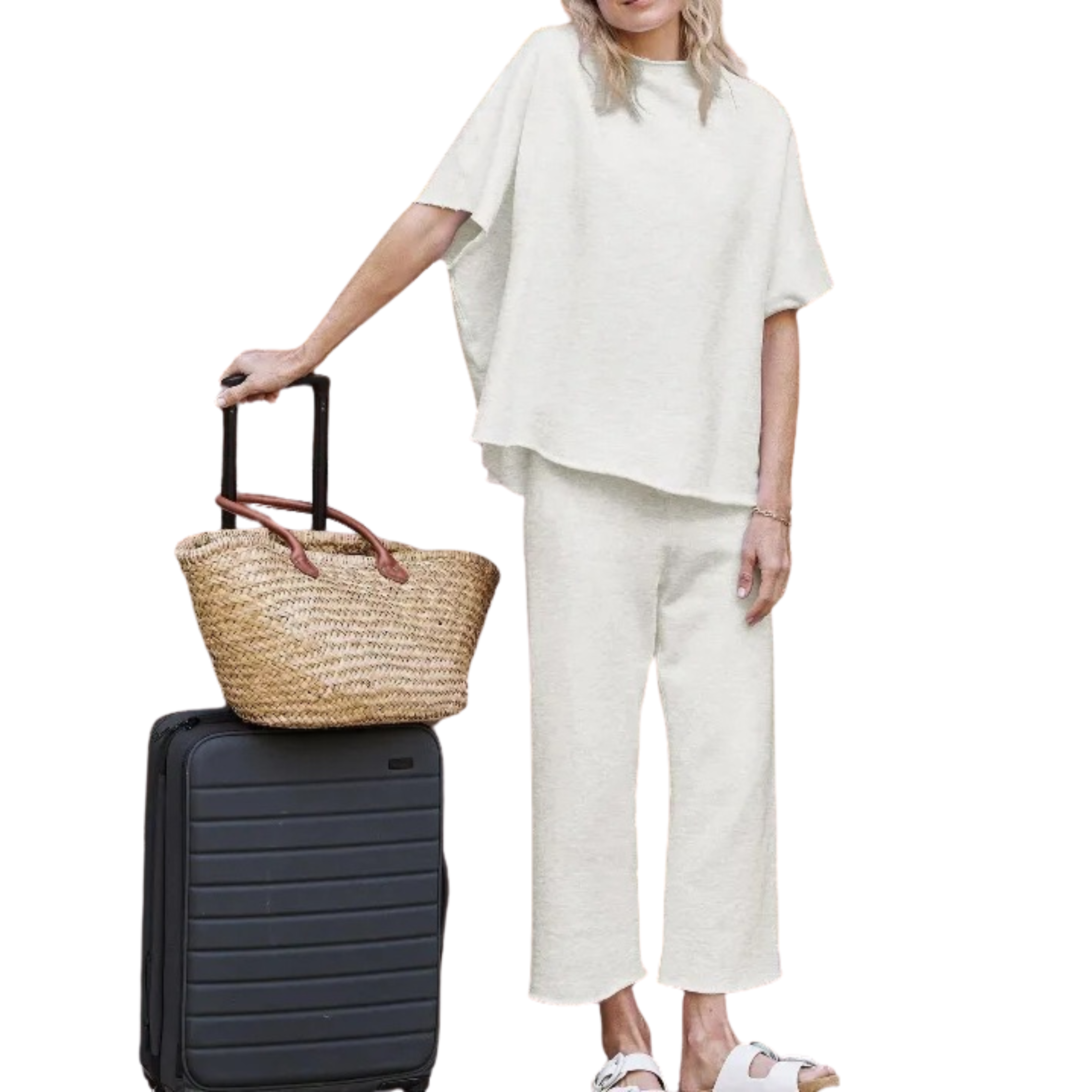 AELLA™ - Rentouttava Batwing-hihainen Mukavuus-setti