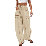 AVANITA™ – Mukavat Baggy-Leg Lounge-Housut