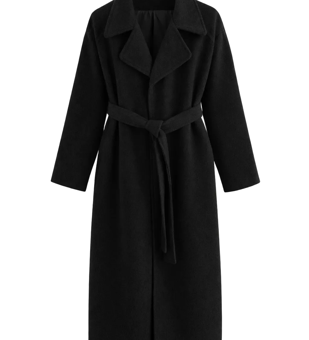 Katrine™ - Elegantti pitkä takki vyöllä