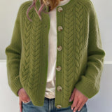 Dwina™ – Neulottu neuletakki napeilla