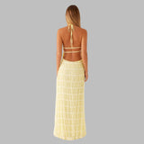 LUNET™ - Tyylikäs olkaimeton, selkä avoin Bodycon-maximekko