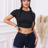 ISALINE™ - Rentouttavat Denim-shortsit arkeen