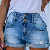 JOLYNE™ - Rentouttavat Napitus Denim Shorts