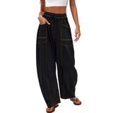 AVANITA™ – Mukavat Baggy-Leg Lounge-Housut