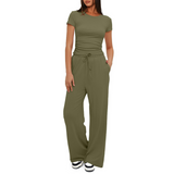GLORIA™ – Mukava Bell-Bottom Loungewear -setti