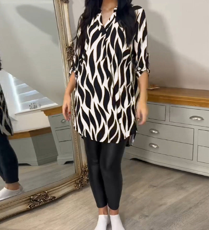 ALEXANDRA™ - Painettu Rentomalli Paita