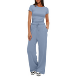 GLORIA™ – Mukava Bell-Bottom Loungewear -setti