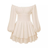 CYNRHIA™ – Tyylikäs Pitkähiha Off-Shoulder Haalaripuku