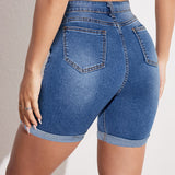 RAPHAELLE™ - Stretch-Fit Bermuda Farkkushortsit
