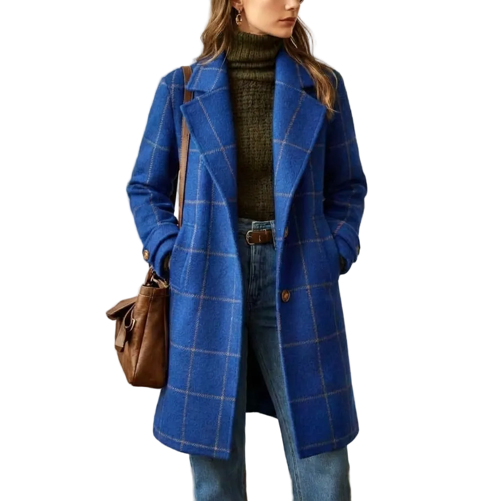 Anne™ - Hienostunut ruudullinen takki