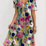 LAVINA™ – Eloisa Boho-midi-mekko