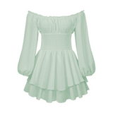 CYNRHIA™ – Tyylikäs pitkähihainen off-shoulder haalari