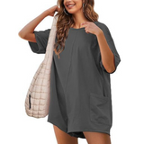 DULCINEA™ - Mukava Tee-tyylinen lyhyt jumpsuit