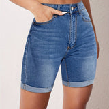 RAPHAELLE™ - Stretch-Fit Bermuda Farkkushortsit