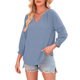 GIANNA™ - Rentoa eleganttia kesäpaitaa lyhyillä hihoilla