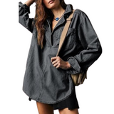 NALINAE™ – Tyylikäs V-pääntie Denim Tunika-Paita