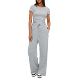 GLORIA™ – Mukava Bell-Bottom Loungewear -setti