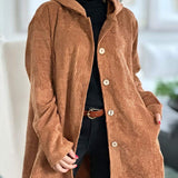 Cordia™ – pehmeä vakosamettitakki hupulla