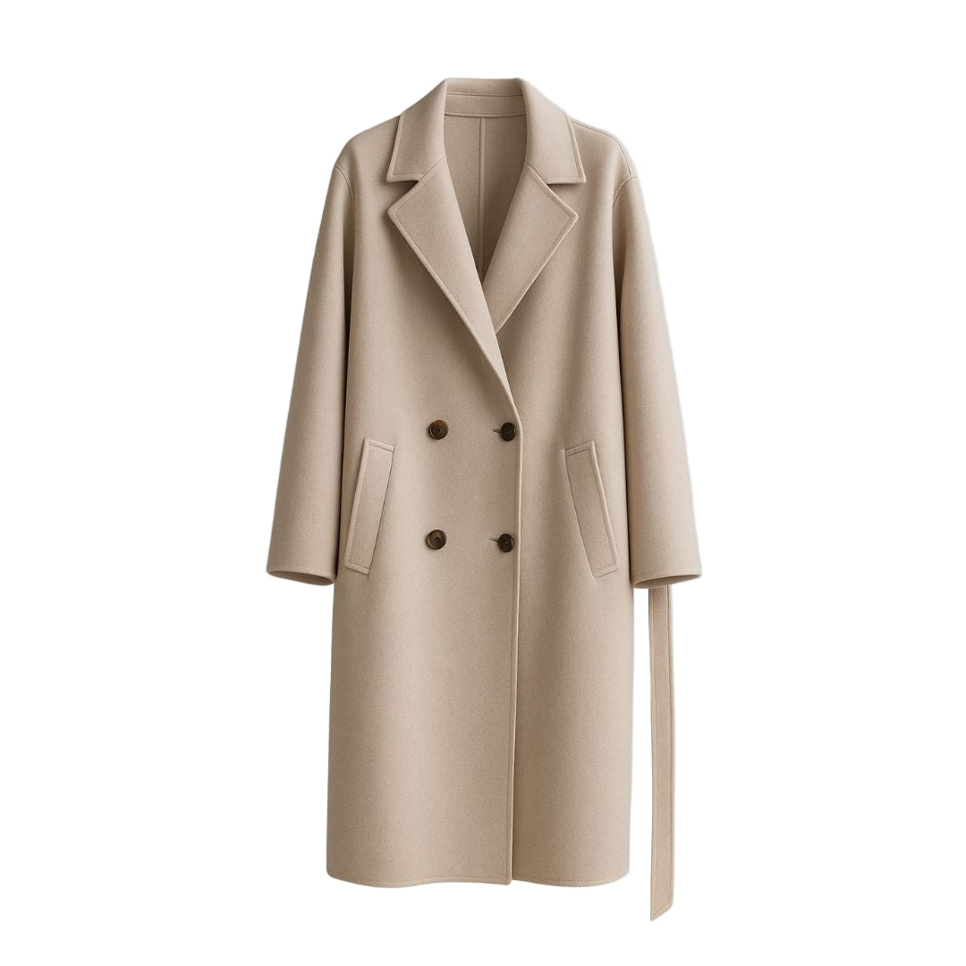 Elowen™ – Elegantti pitkä takki vyöllä