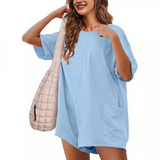 DULCINEA™ - Mukava Tee-tyylinen lyhyt jumpsuit