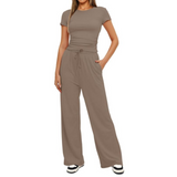 GLORIA™ – Mukava Bell-Bottom Loungewear -setti