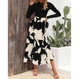 SADIE™ – Kukallinen Charm Miehuston Midi-Mekko
