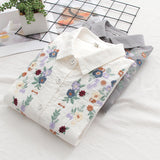 FLAVIE™ – Vintage Charme Brodeerattu Paita