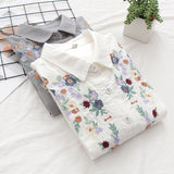 FLAVIE™ – Vintage Charme Brodeerattu Paita
