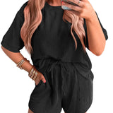 LAYLANI™ - Rentouttava kesä-lounge-sweatshirt ja shortsit Co-Ord