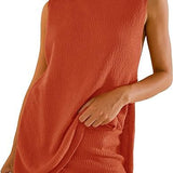 SAVINA™ – Olkaimeton Lounge-Neule & Shorts Duo