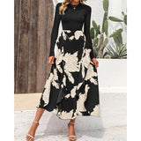 SADIE™ – Kukallinen Charm Miehuston Midi-Mekko