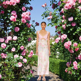 JAEMILY™ – Mukava Ditsy Floral Olkaimeton Maximekko