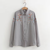 FLAVIE™ – Vintage Charme Brodeerattu Paita