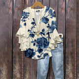 BLAIRLY™ - Vintage Retro Rüschensleeve Kukkapaita