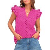 AVESSA™ – Mukava Daily Cap Sleeve Kesä Boho Toppi