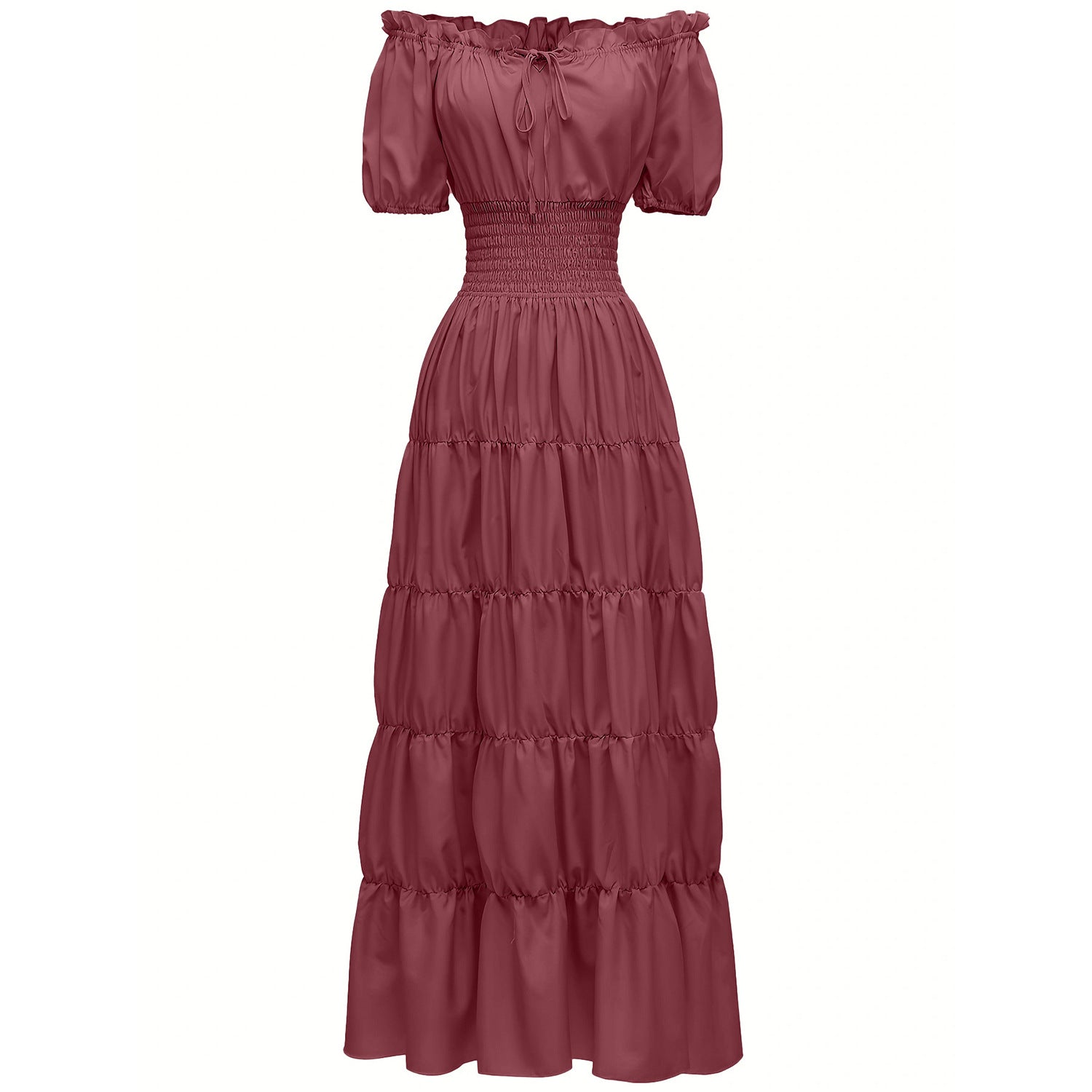 AIZA™ – Klassinen Korsetti Pitkä Retro Maximekko