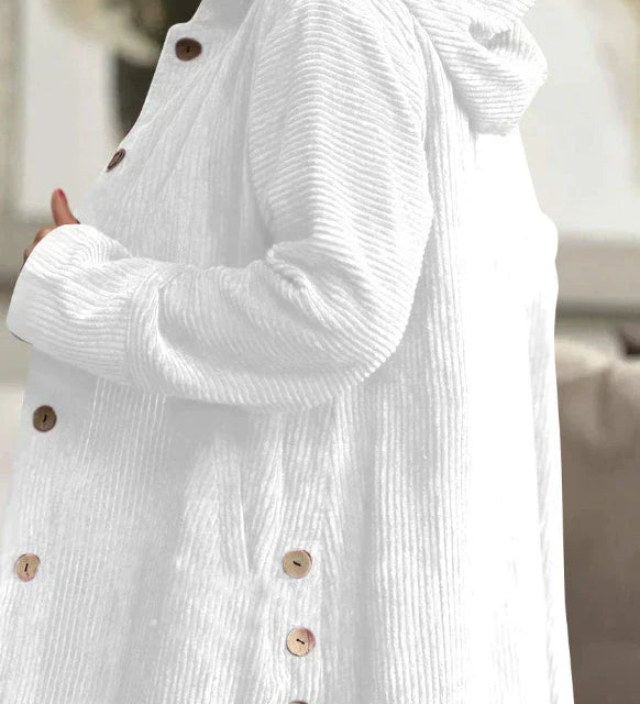 Cordia™ – pehmeä vakosamettitakki hupulla