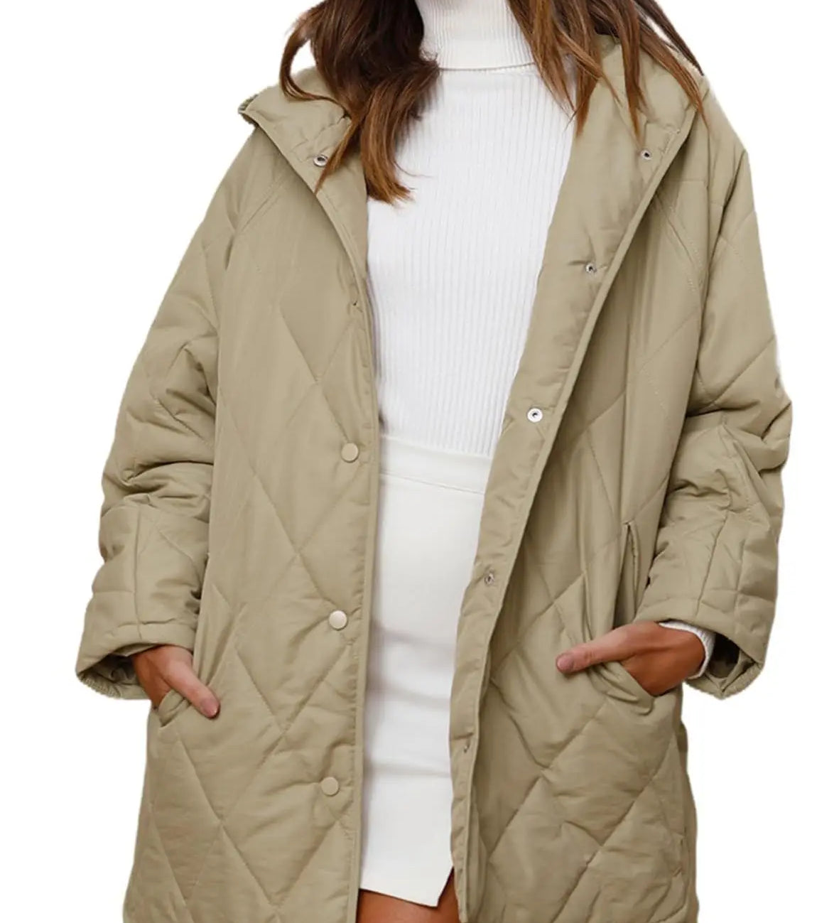 Corvaya™ – oversize-talvitakki hupulla