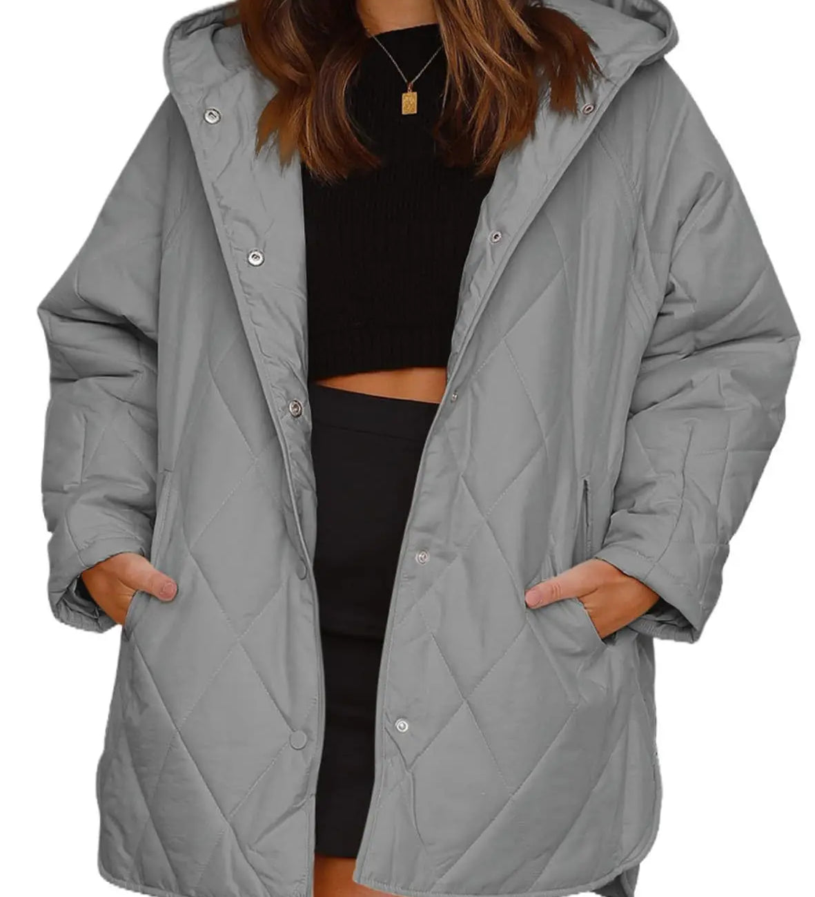 Corvaya™ – oversize-talvitakki hupulla