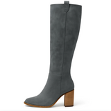 Viena™ – Mokkajäljitelmäsaappaat leveällä korolla