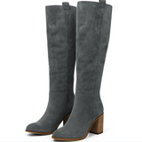 Viena™ – Mokkajäljitelmäsaappaat leveällä korolla