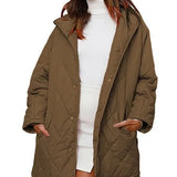 Corvaya™ – oversize-talvitakki hupulla