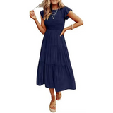 KRISELLE™ - Tyylikäs midi-mekko heiluvilla hihoilla