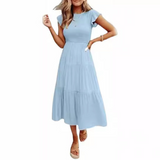 KRISELLE™ - Tyylikäs midi-mekko heiluvilla hihoilla