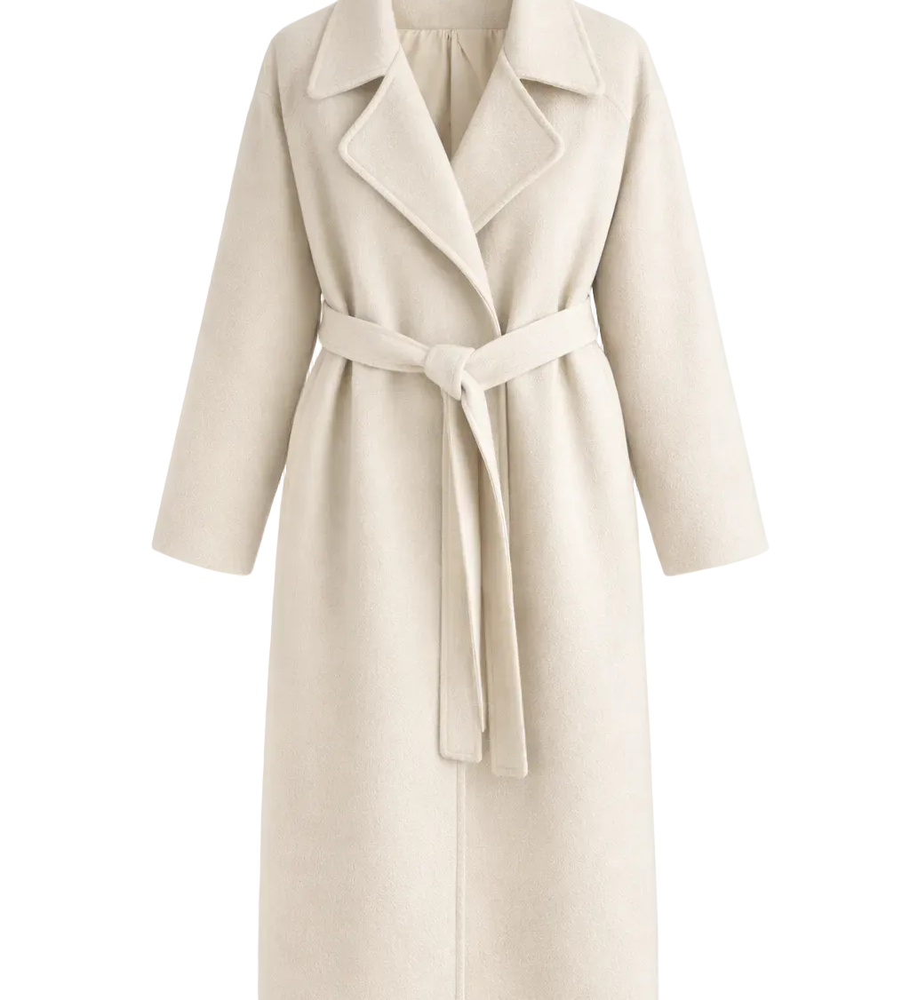 Katrine™ - Elegantti pitkä takki vyöllä