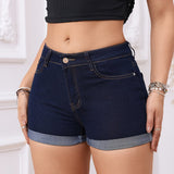 ISALINE™ - Rentouttavat Denim-shortsit arkeen