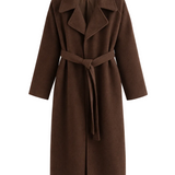 Katrine™ - Elegantti pitkä takki vyöllä