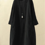 BRIDIE™ - Rentouttava Corduroy Midi
