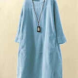 BRIDIE™ - Rentouttava Corduroy Midi